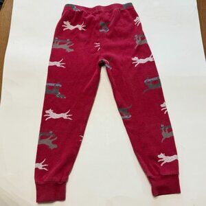 Gymboree Toddler Boys Pajama Pj Pants Skateboarding Dogs Red Cotton Size 4